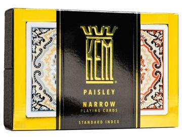 Kem Paisley Playing Cards:  Bridge, Regular Index, 2 Deck Set